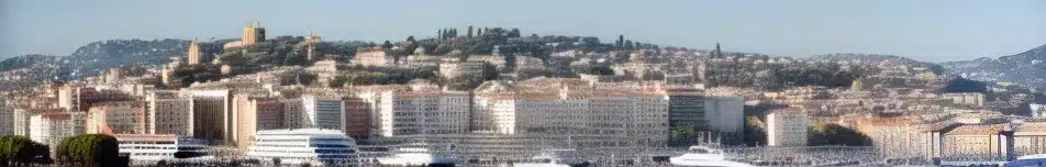 View of the town of cannes